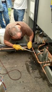 HVAC Training at a trade school