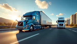 CDL-A semi truck on the road